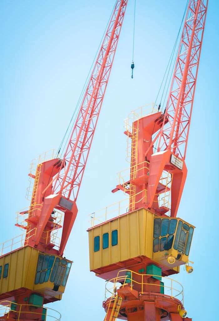 Orange Cranes