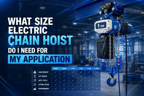 Electric chain hoist sizing guide