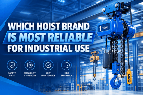Industrial electric chain hoist for factory lifting applications